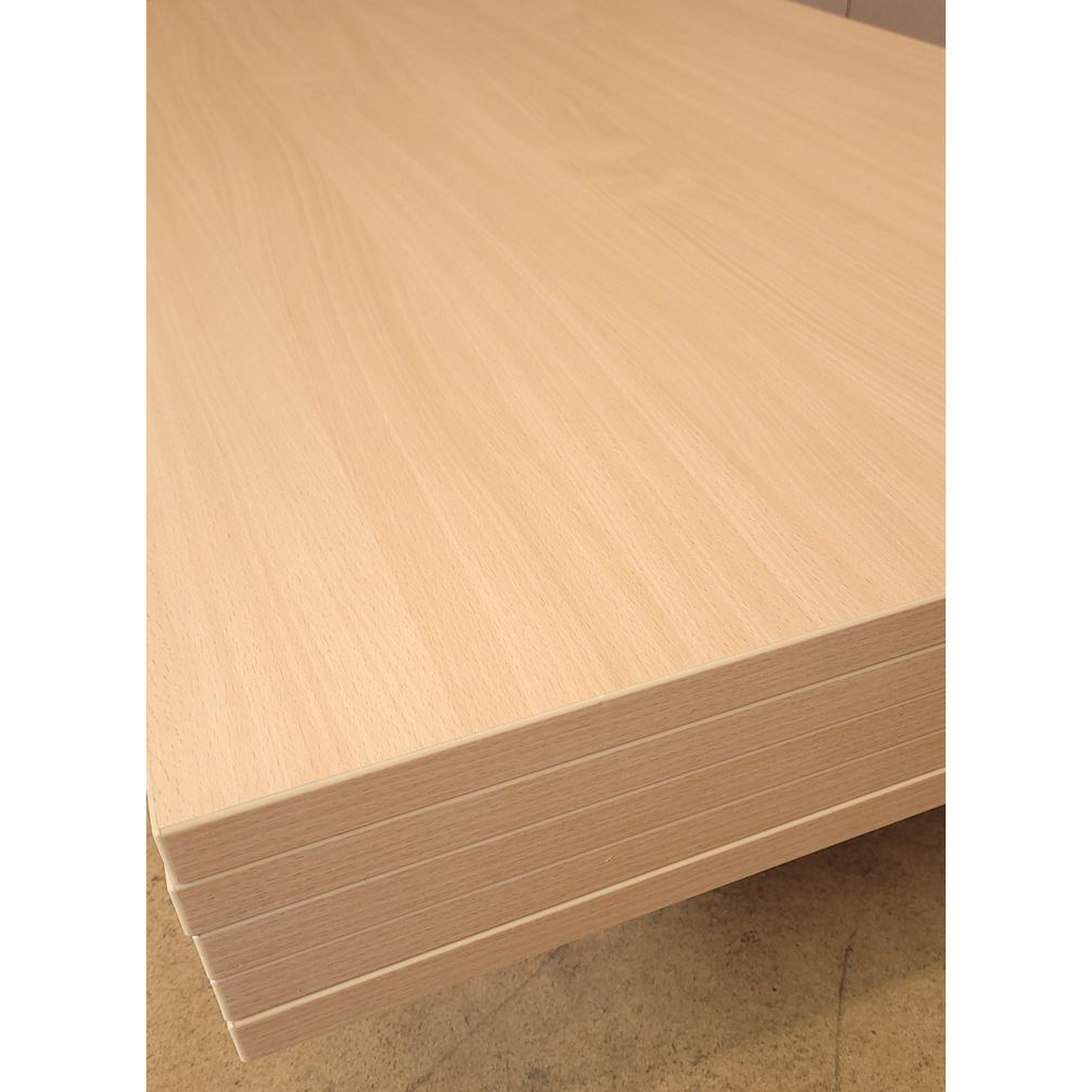 Melaminharz Tischplatte 25mm 140x80cm Buche natur Sonderposten