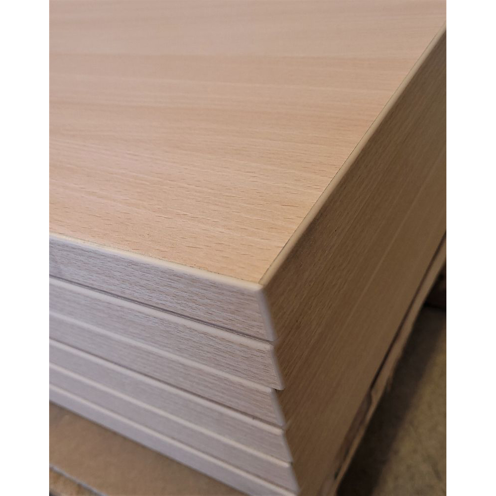 Melaminharz Tischplatte 25mm 80x80cm Buche natur Sonderposten