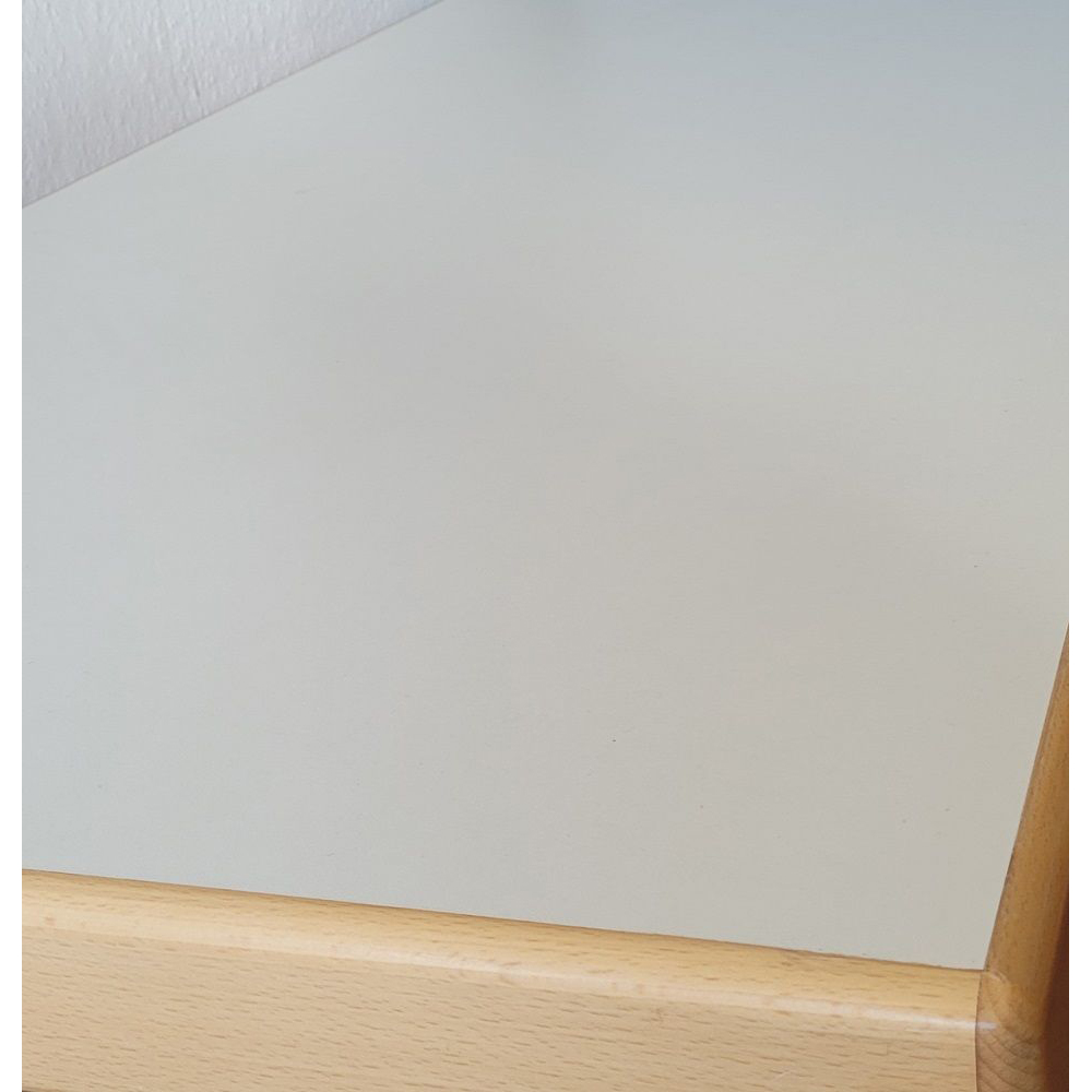 Melaminharz Tischplatte 65 mm Weiß/Buche 120x80 Sonderposten