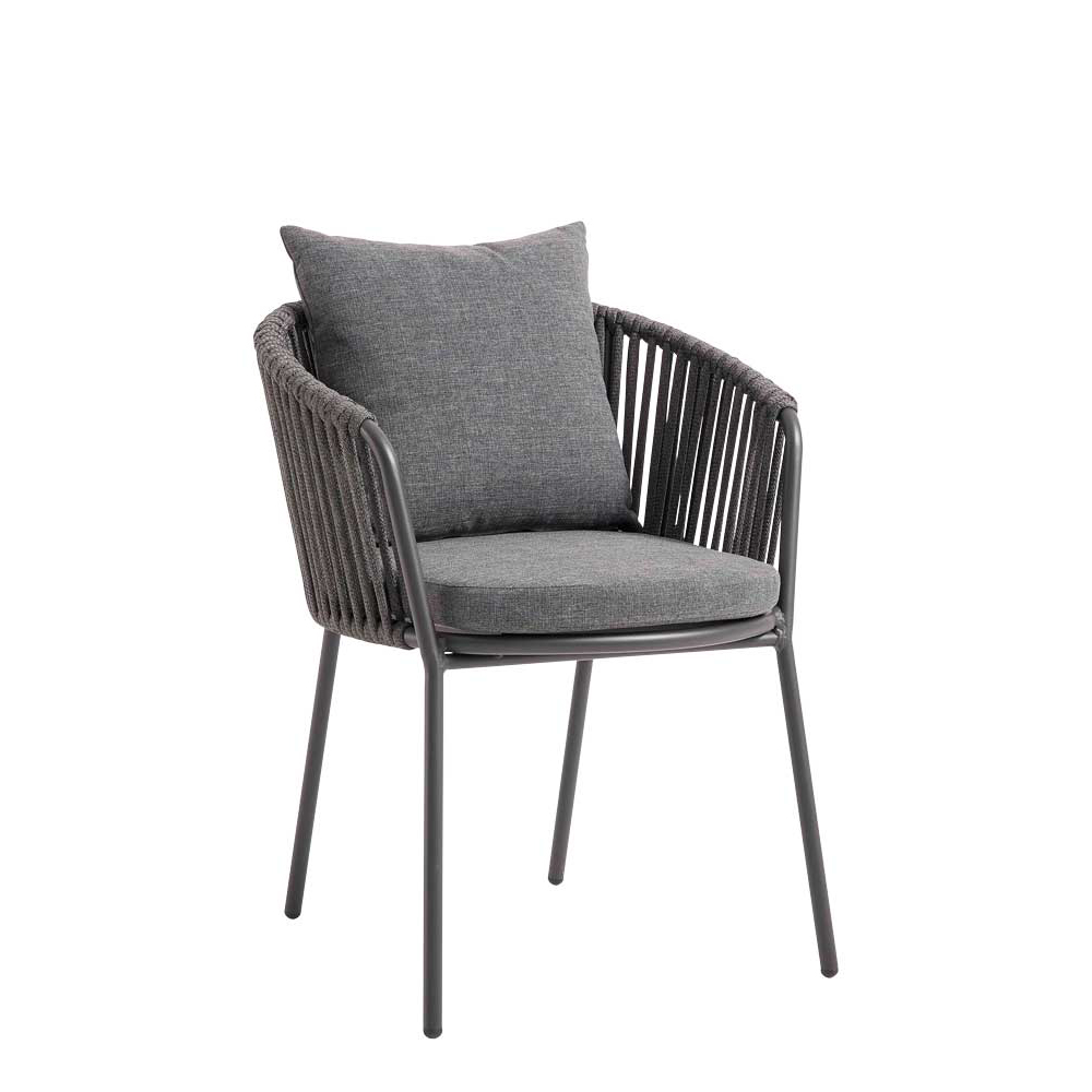 Gastronomie-Terrassenstuhl_Kiaro-dark-grey_vorne Kiaro Dark Grey