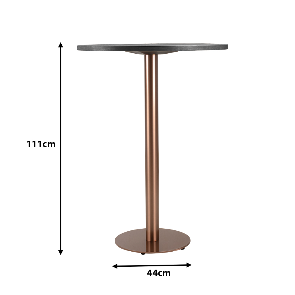 Stehtischgestell Marino TGF Copper 400 H Maße