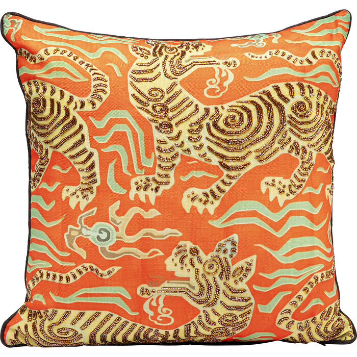 Kissen Tiger Love Rot 45x45cm