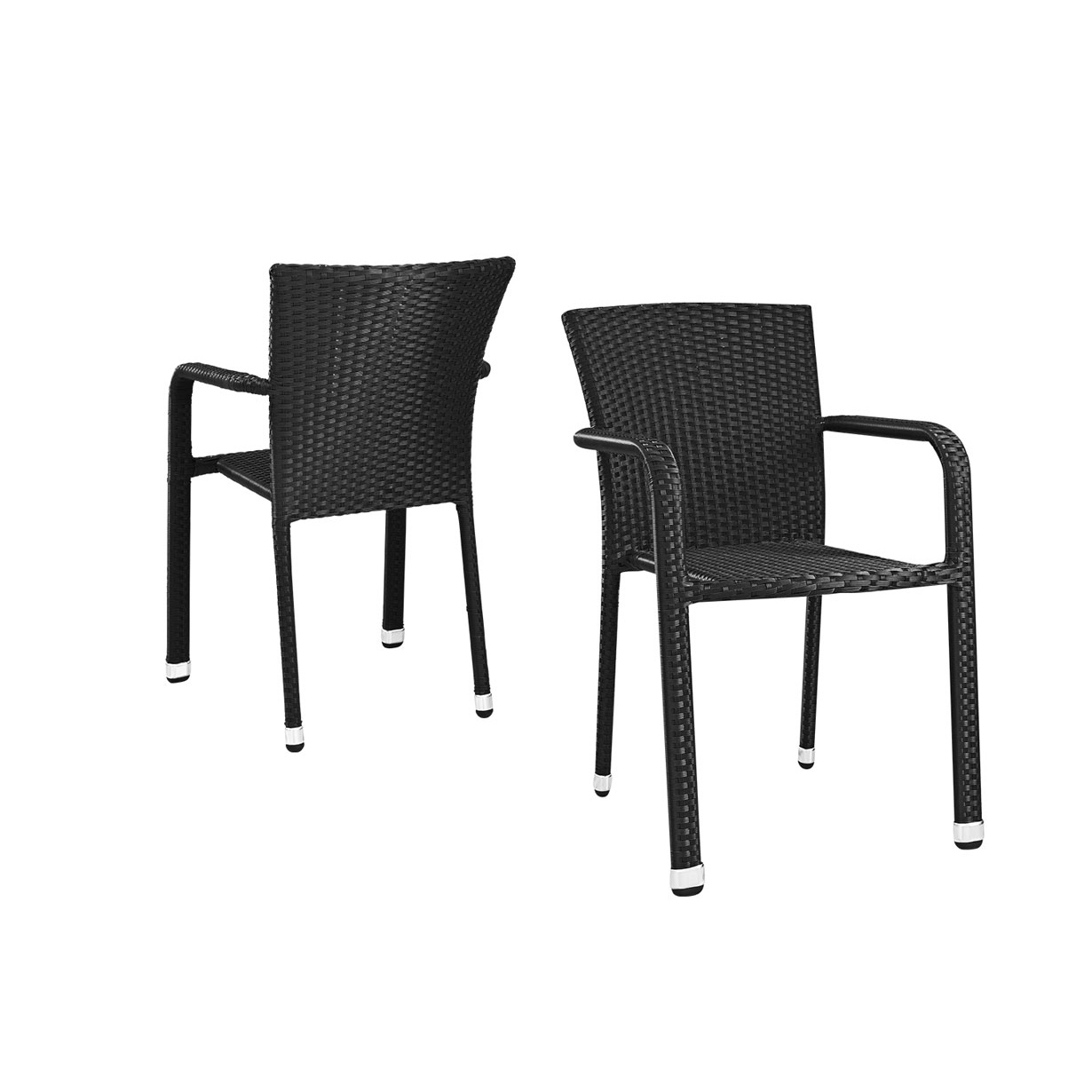 Gastronomiestuhl_Terrassenstuhl_Basato_black Basato 48 black seagrass