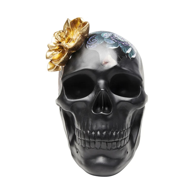 Deko-Objekt-Flower-Skull-22-cm_3 Deko Objekt Flower Skull 22cm