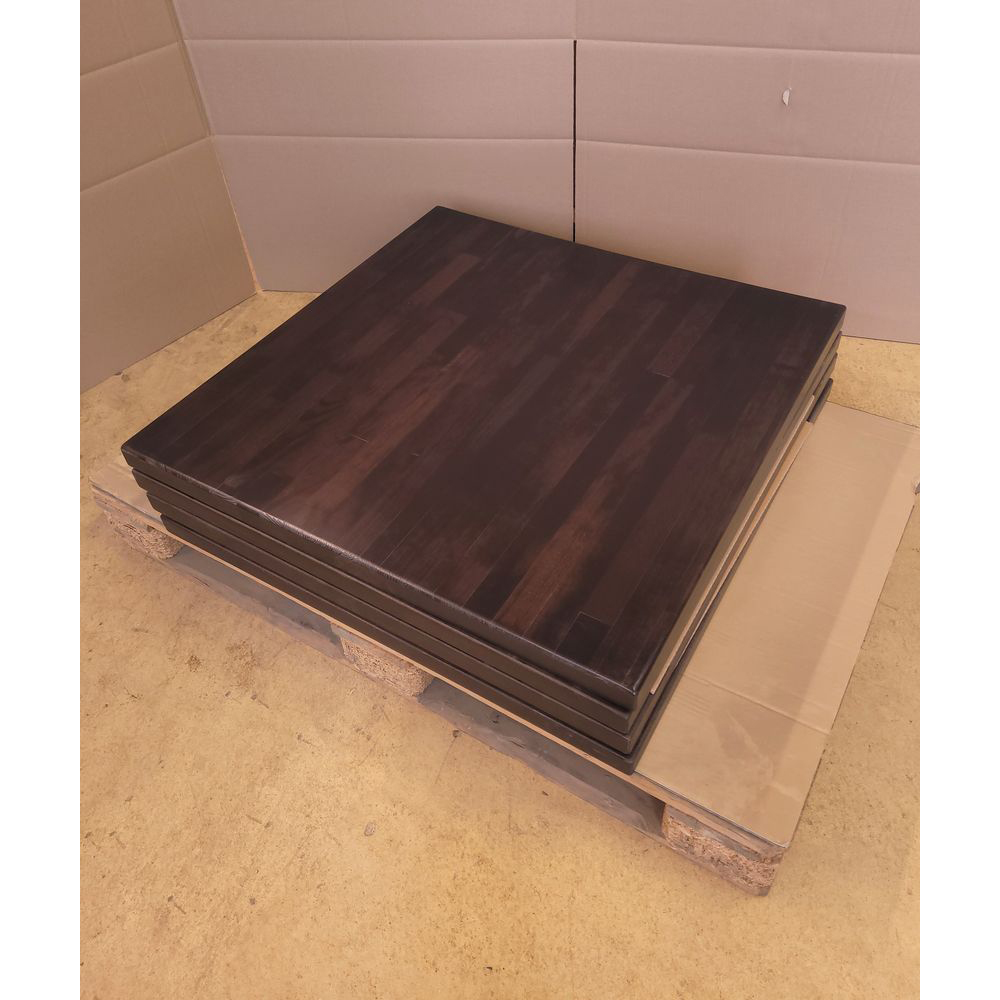 Massivholz Tischplatte 40mm 80x80cm Wenge Sonderposten