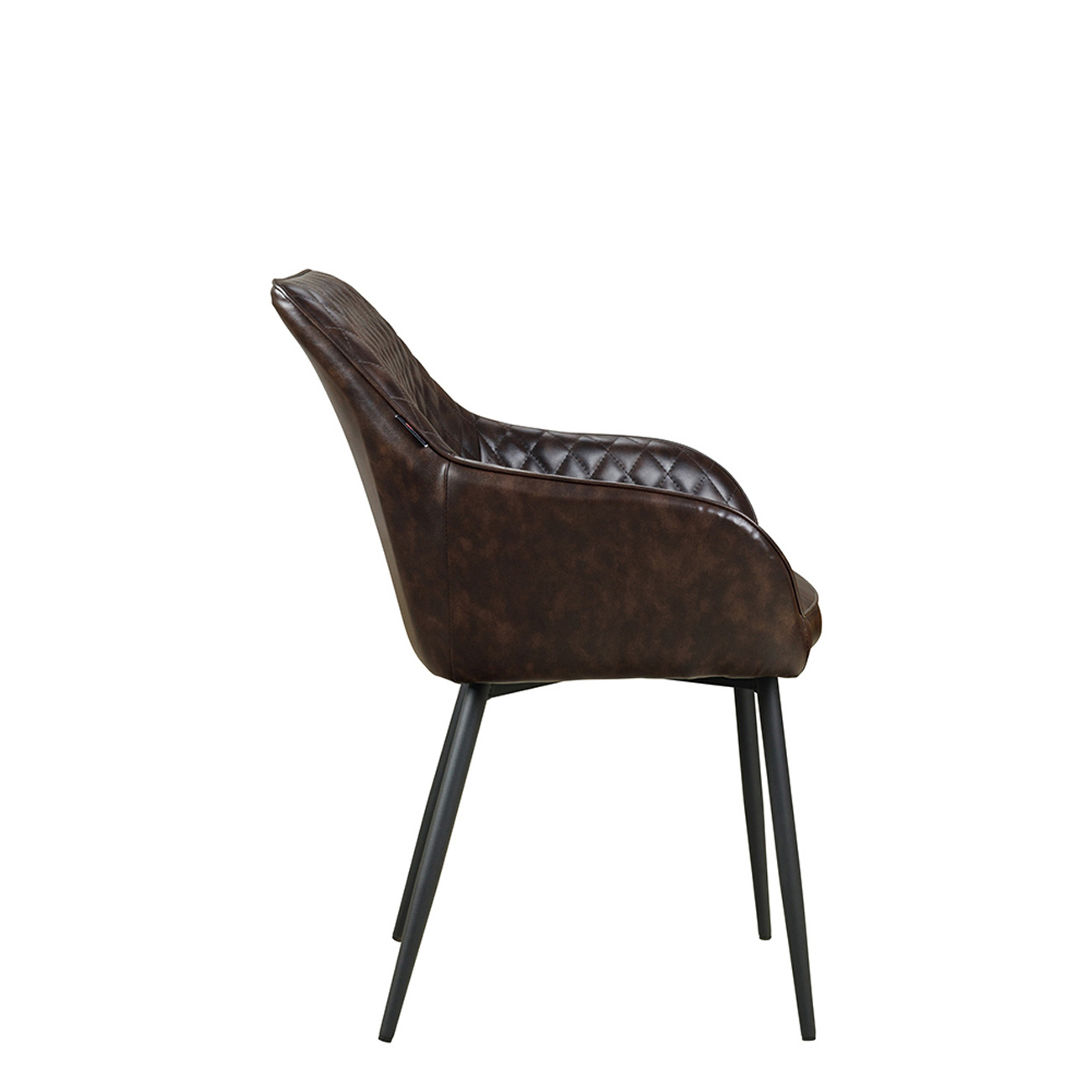 Gastronomiestuhl_Polsterstuhl_Lunaro-Step-Arm_dark-brown_Seite_1000px Lunaro Step Arm dark brown