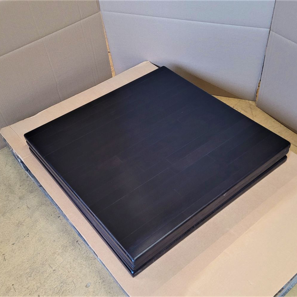 Massivholz Tischplatte 30mm 70x70cm Wenge Sonderposten