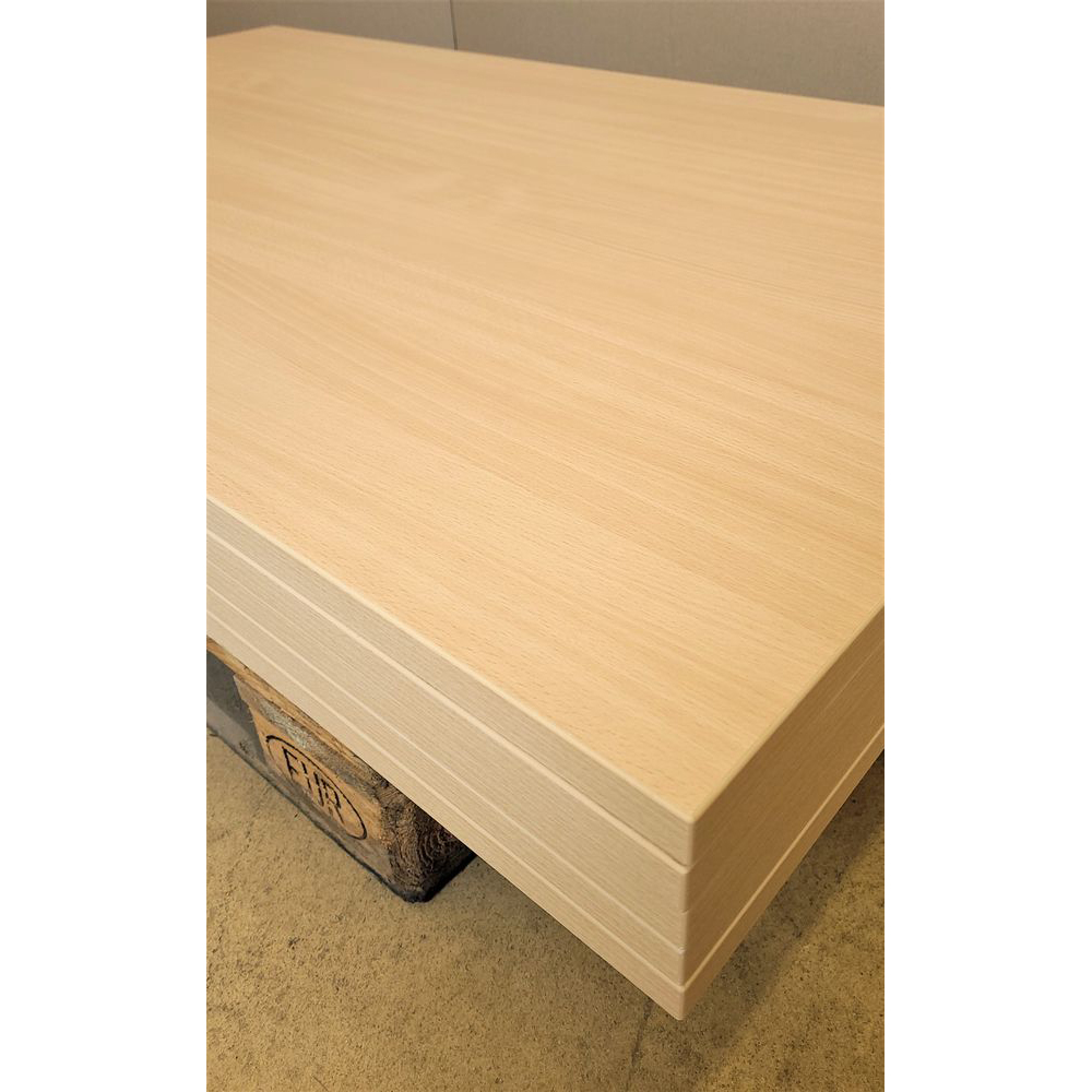 20230227_1043009t1EUYnRvZvp8 Melaminharz Tischplatte 25mm 140x80cm Buche natur Sonderposten