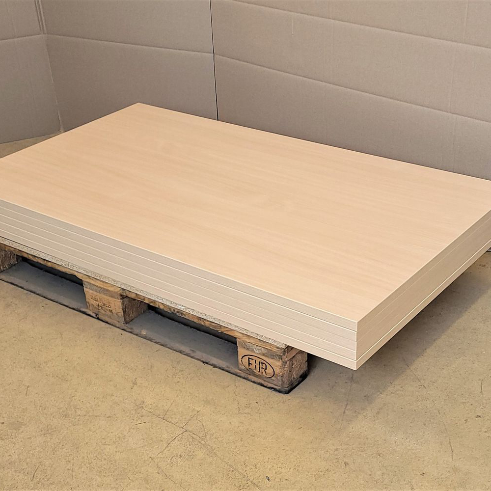 20230227_104243udqRE0Z17YcMP Melaminharz Tischplatte 25mm 140x80cm Buche natur Sonderposten
