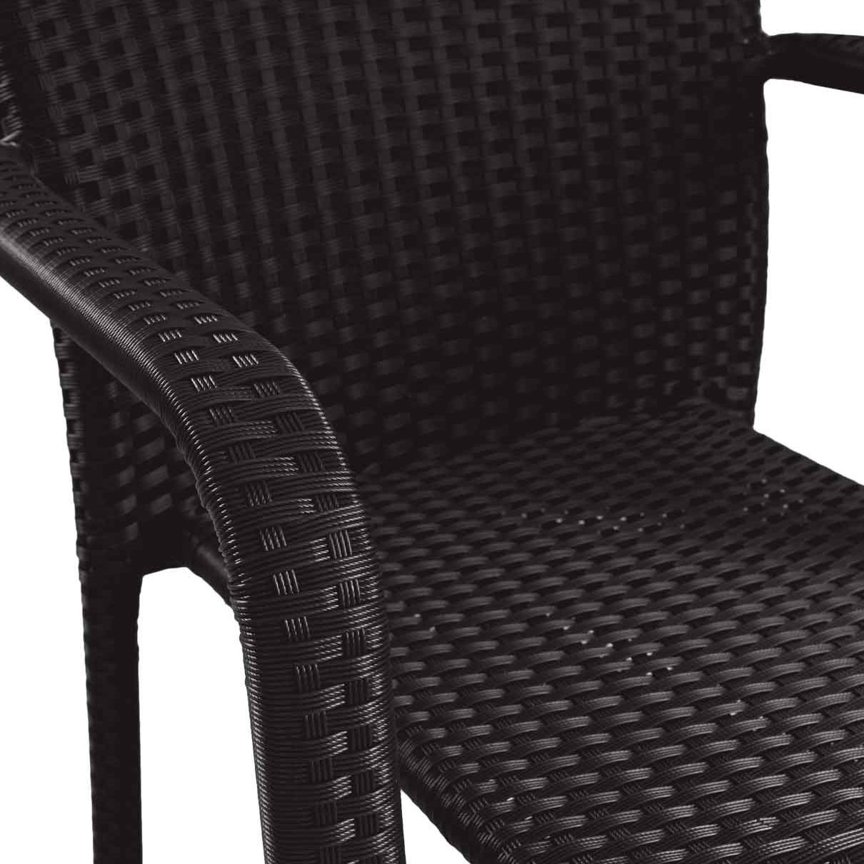 Gastronomiestuhl_Terrassenstuhl_Basato_black_seagrass_detail Basato 48 black seagrass