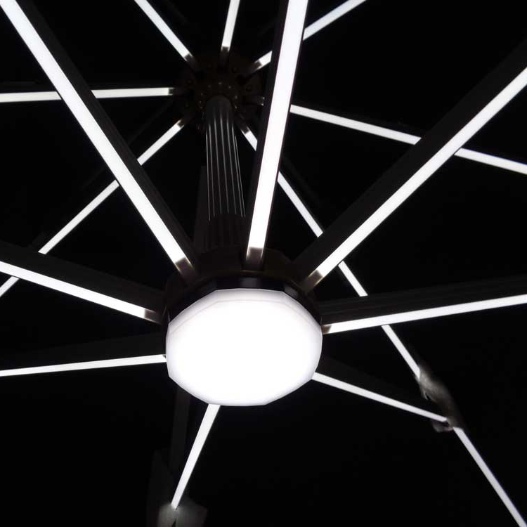 Gastronomie-sonnenschirm_Palma-anthrazit-LED_1_web Palma U1001A 100 LED Anthrazit