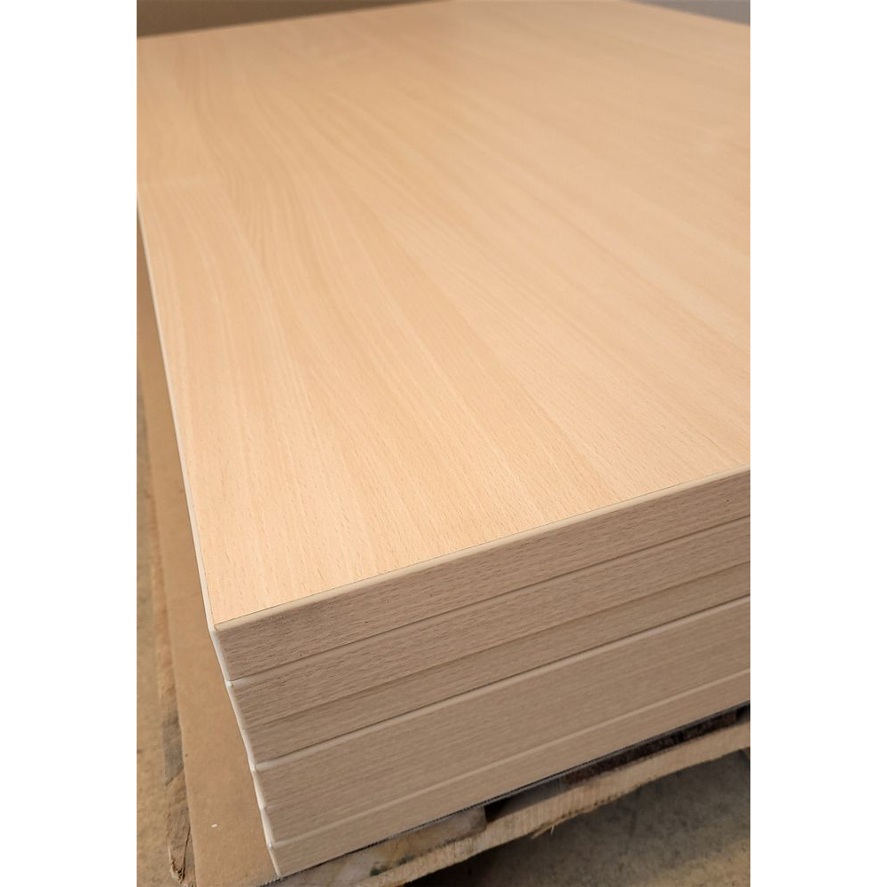 Melaminharz Tischplatte 25mm 120x70cm Buche natur Sonderposten