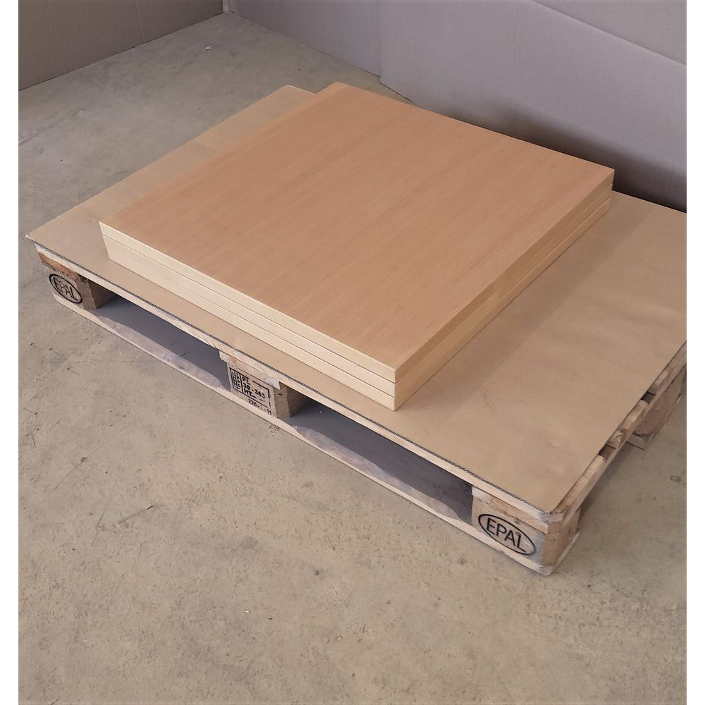 Massivholz Tischplatte 30mm 70x70cm Buche natur Sonderposten
