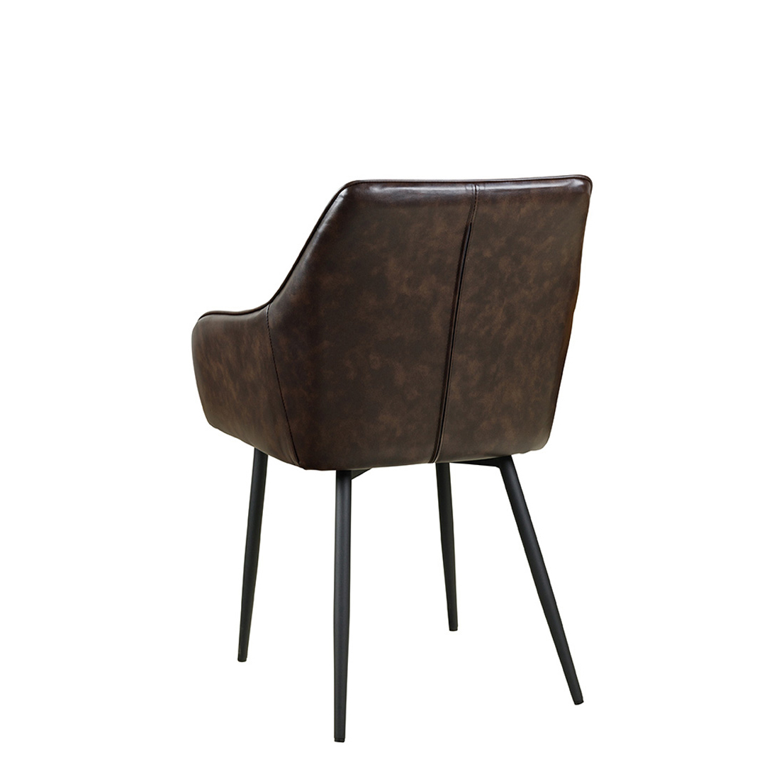 Gastronomiestuhl_Polsterstuhl_Lunaro-Step-Arm_dark-brown_hinten_1000px Lunaro Step Arm dark brown