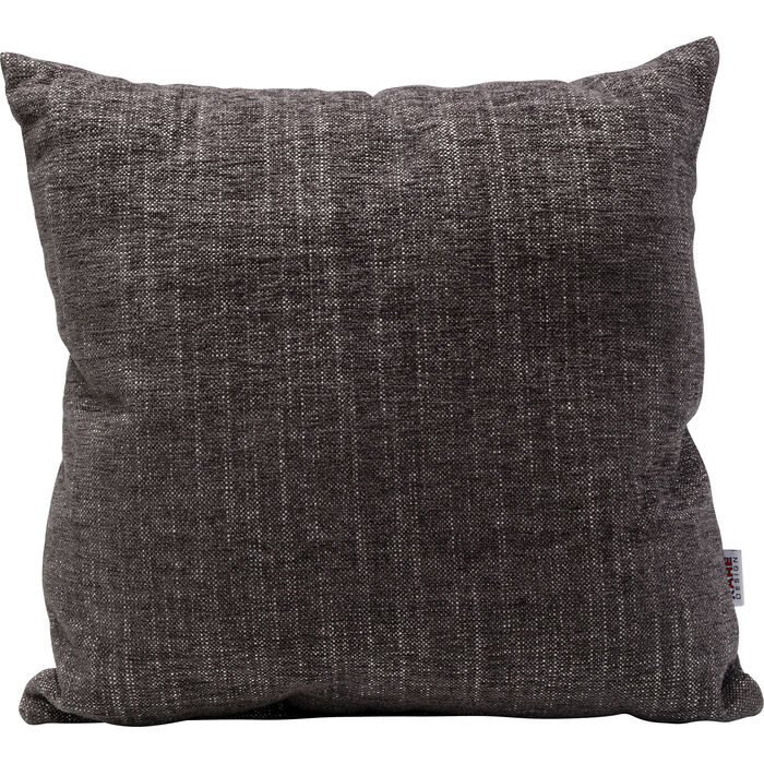 Kissen Barley Grau 40x40 cm mit strukturierter Stoffoberfläche in meliertem Grau