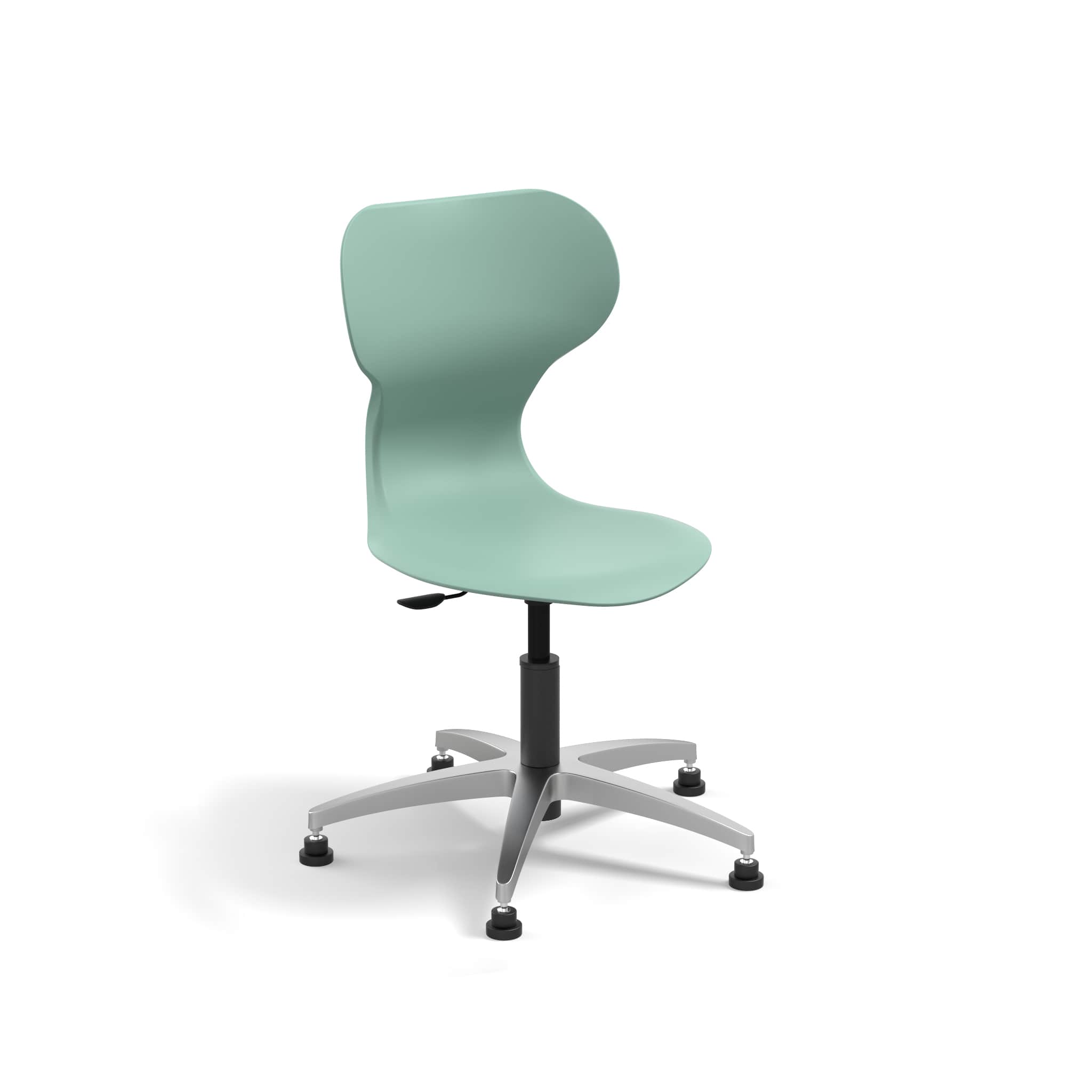 Mia-Lift-aluminium-frame-mint-glides-min Drehstuhl Mia