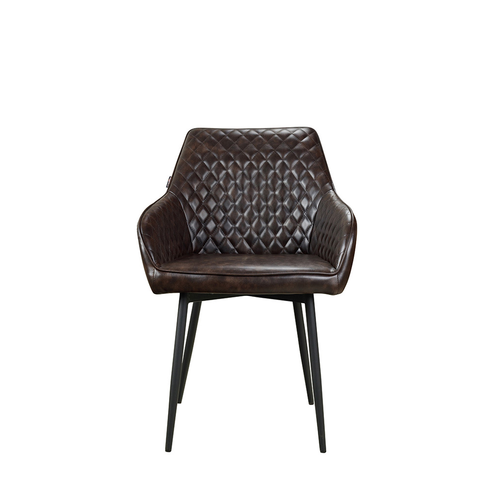 Gastronomiestuhl_Polsterstuhl_Lunaro-Step-Arm_dark-brown_frontal_1000px Lunaro Step Arm dark brown