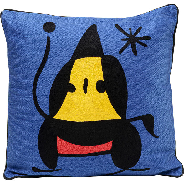 Kissen Art Line Blau 50x50cm