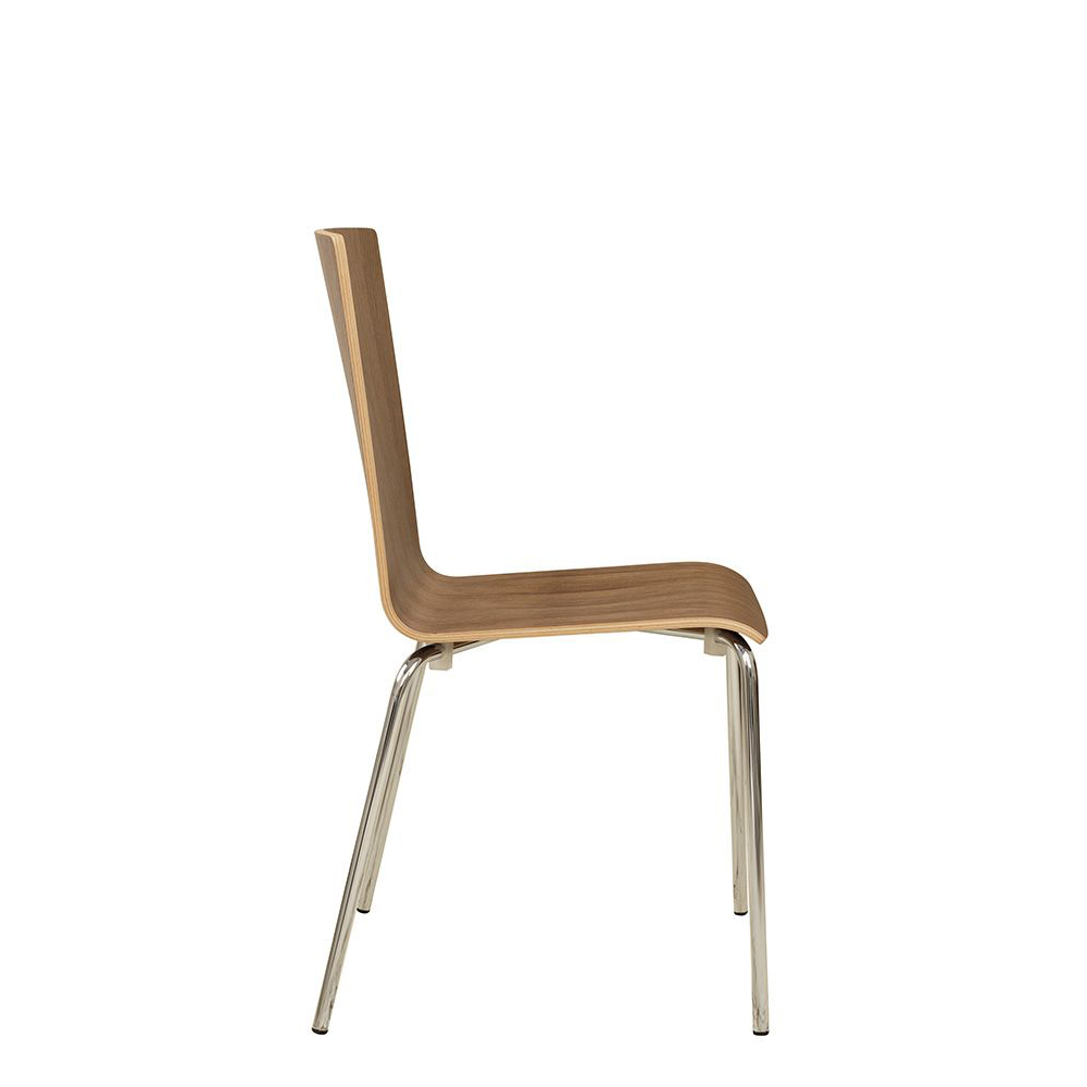 Holzschalenstuhl Confira Walnuss