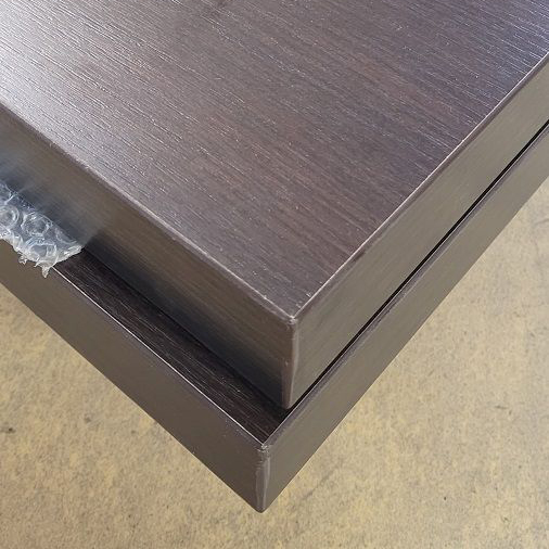 Tischplatte Melaminharz 50mm 140x100cm Wenge Sonderposten