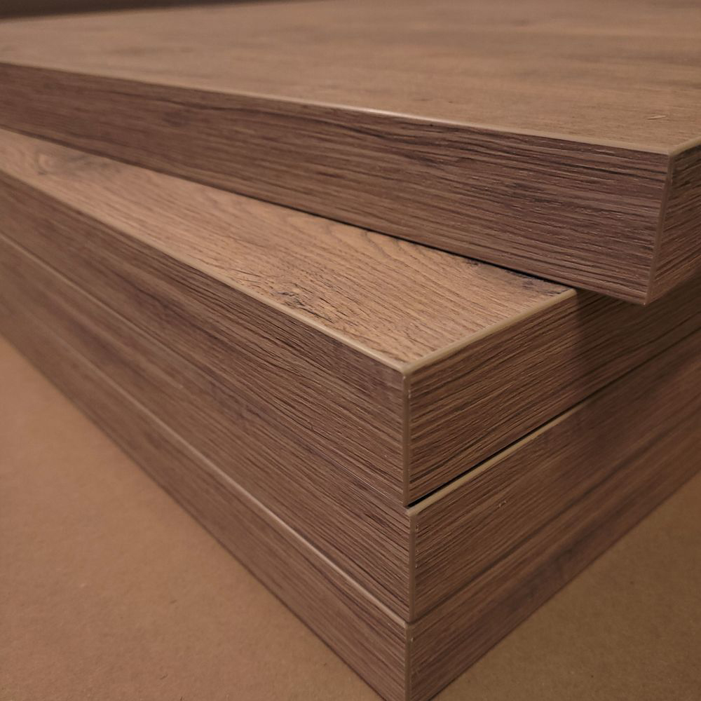 HPL Tischplatte Kastelleiche 80x80 Sonderposten