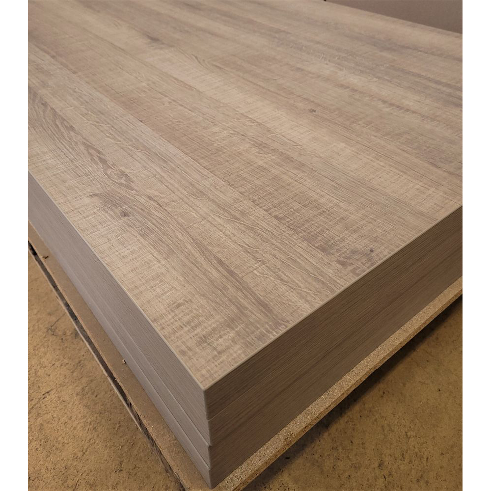 HPL Tischplatte 38mm 120x80cm Wildeiche grau Sonderposten