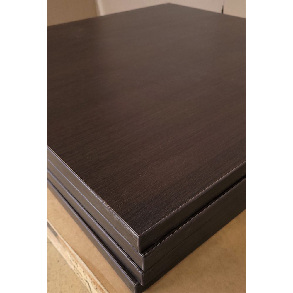 Melaminharz Tischplatte 25mm 70x70cm Wenge Sonderposten