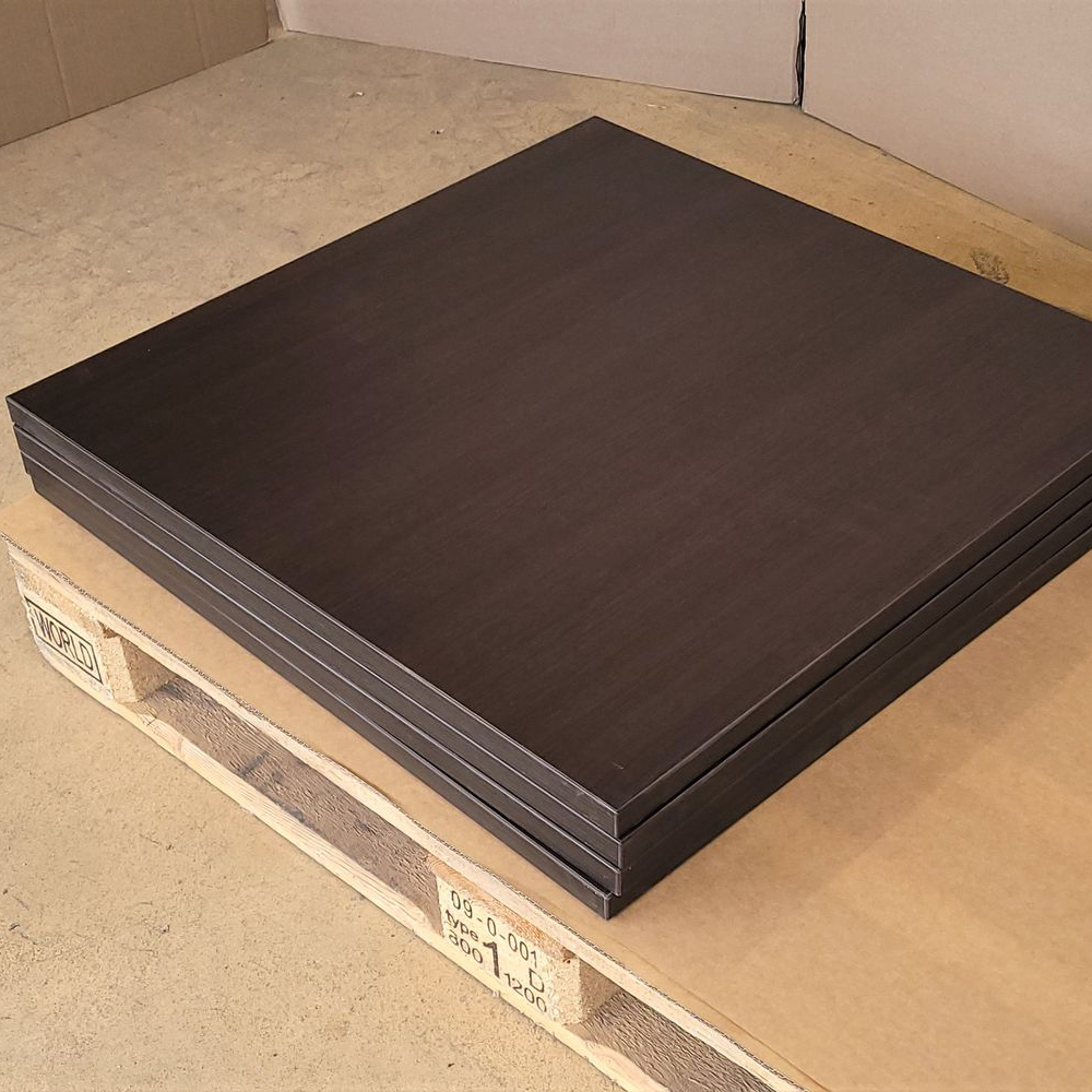 Melaminharz Tischplatte 25mm 70x70cm Wenge Sonderposten
