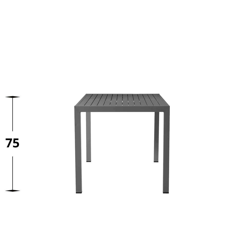 Outdoortisch Cordone Alu Tisch Anthrazit 80