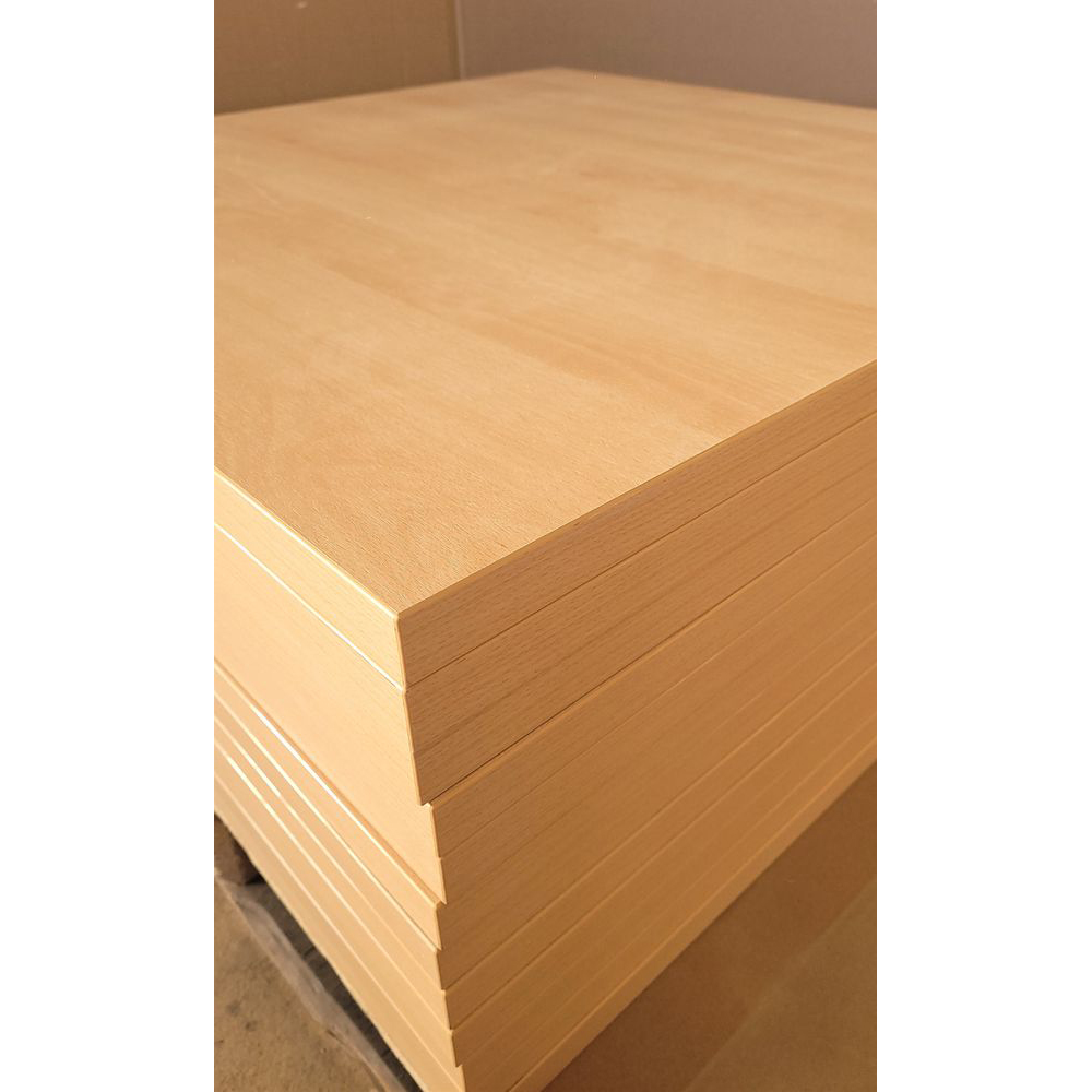 Melaminharz Tischplatte 25mm 80x80cm Buche natur Sonderposten