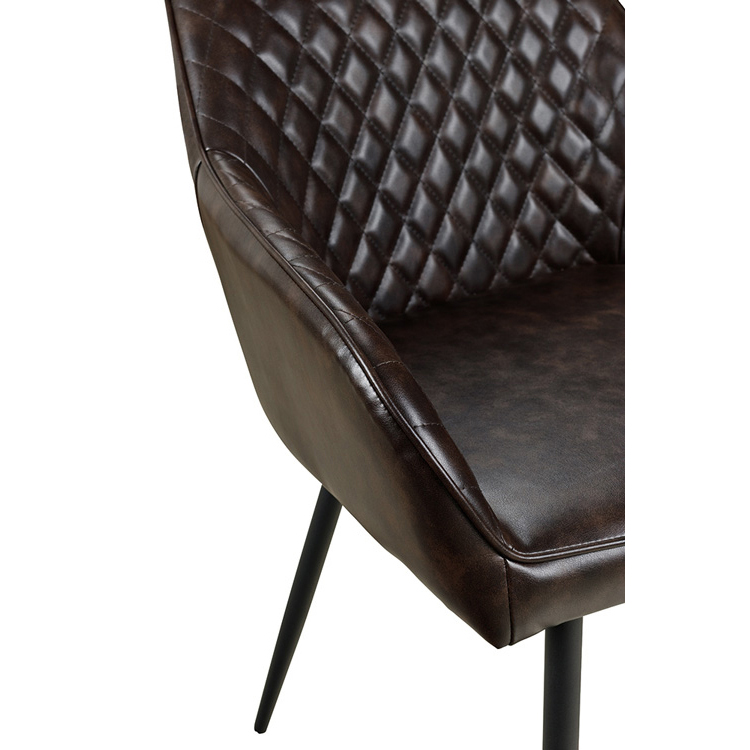 Gastronomiestuhl_Polsterstuhl_Lunaro-Step-Arm_dark-brown_Detail_1000px Lunaro Step Arm dark brown