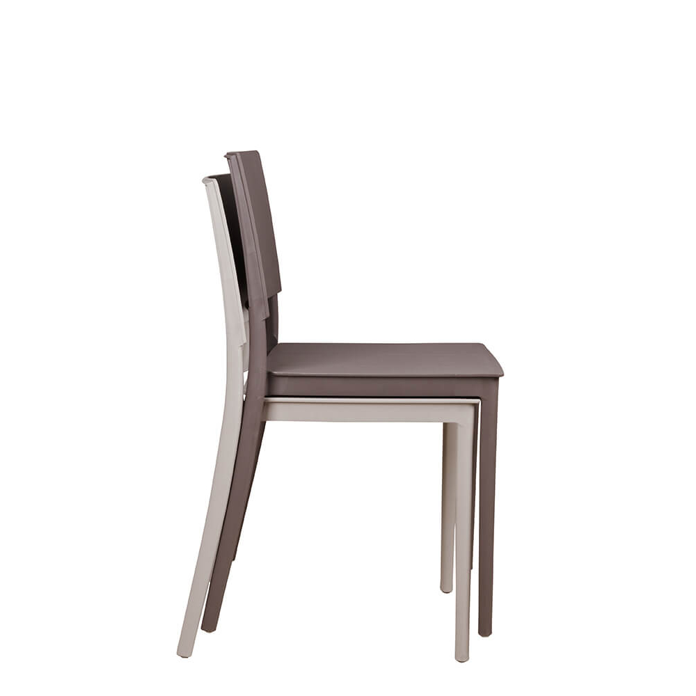 Kunststoffstuhl FOMA 1860 Taupe
