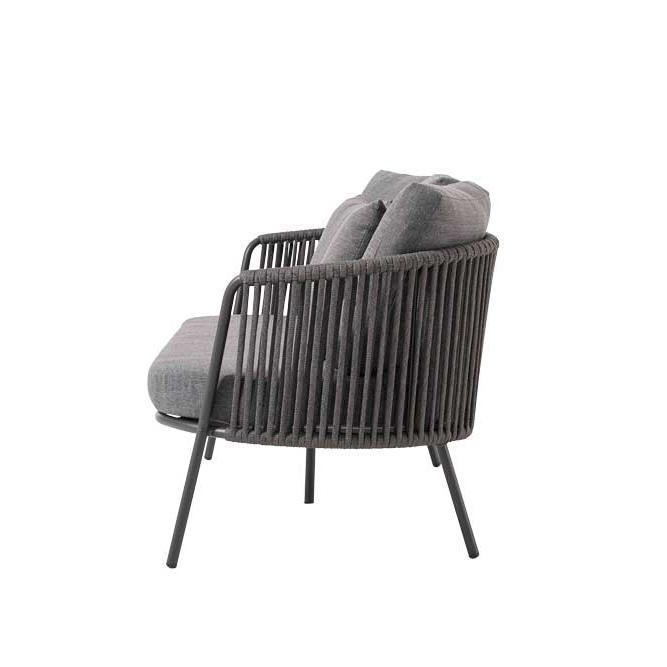Gastronomie_Outdoorlounge_Kosma-dark-grey_2-Sitzer-2 Kosma 2 Sitzer Dark Grey