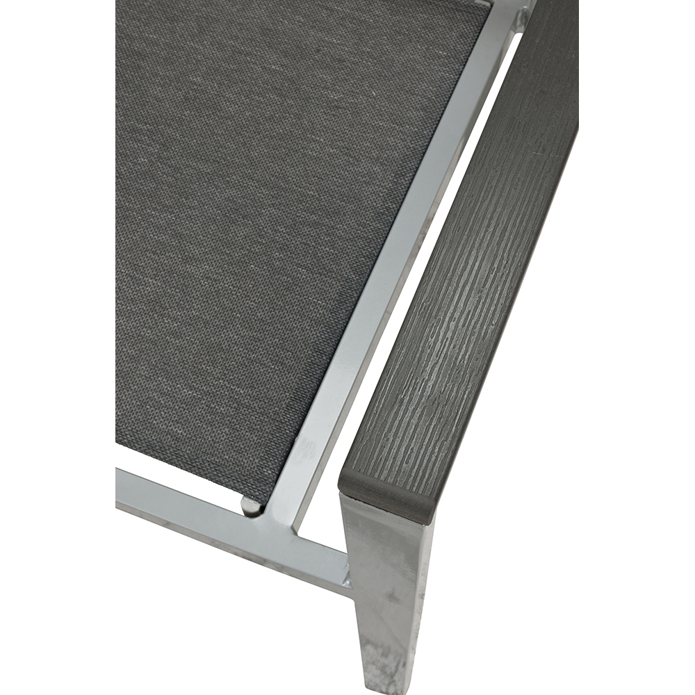 Terrassenstuhl Georgia Silber Mixed Grey
