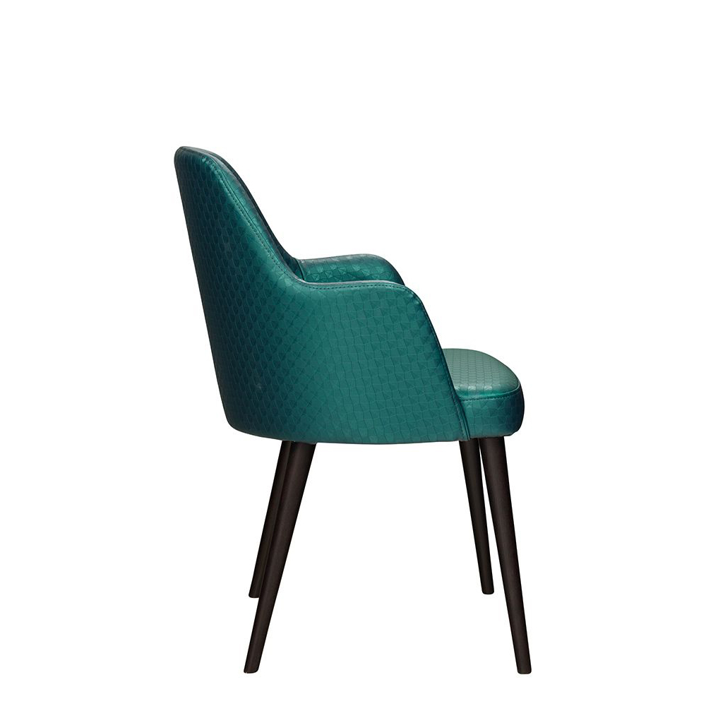 Sona-300-Arm_PBD1_KB-ATN-500x5000_Knoepfe_KB-ATN-505x5006_Seite_1000px Polsterstuhl Gastronomie Sona-300-Arm, Beizton: Schwarz | Bezug: KB-ATN-500x5000 | Bezug Knöpfe: KB-ATN-500x5006_Seitenansicht