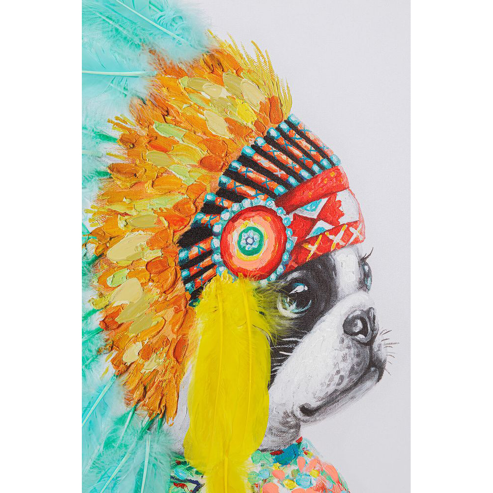53160_detail_a Leinwandbild Headdress Dog