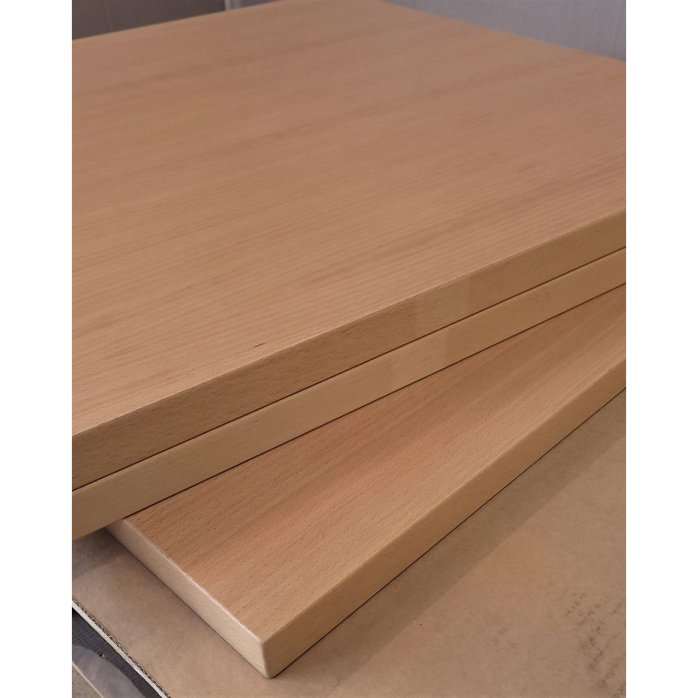 Massivholz Tischplatte 30mm 70x70cm Buche natur Sonderposten