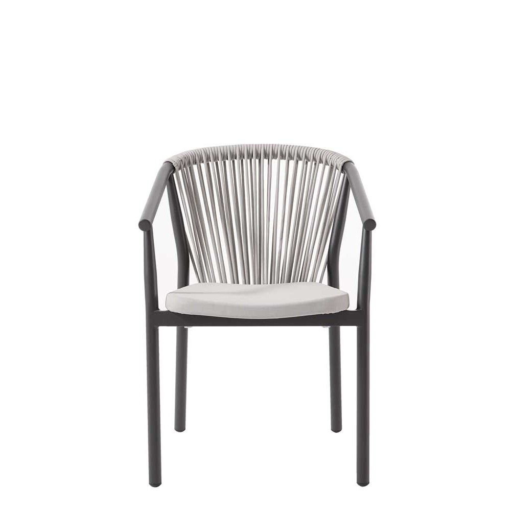 Gastronomiestuhl-outdoorstuhl-Bhutan-light-grey_frontal Bhutan Light Grey